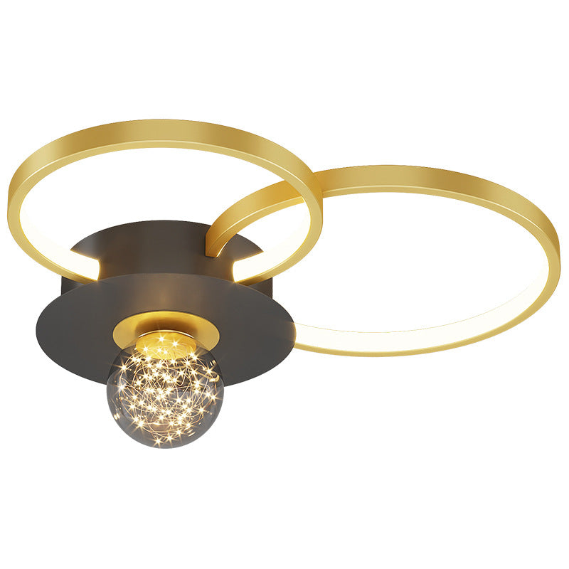 Modern Luxury Style Spherical Flush Mount Ceiling Light Fixtures Glass Ceiling Mount Chandelier