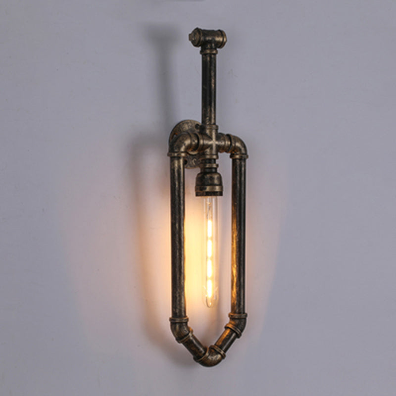 Éclairage de tuyauterie vintage industrielle Éclairage métallique mural métallique pour couloir