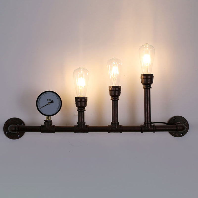 Éclairage de tuyauterie vintage industrielle Éclairage métallique mural métallique pour couloir