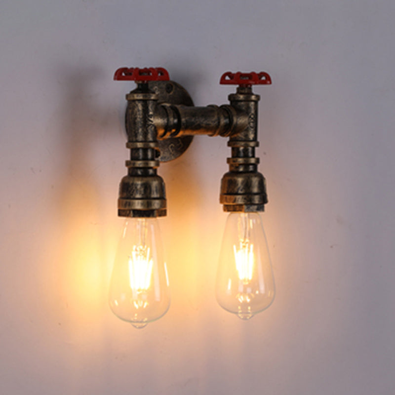 Éclairage de tuyauterie vintage industrielle Éclairage métallique mural métallique pour couloir