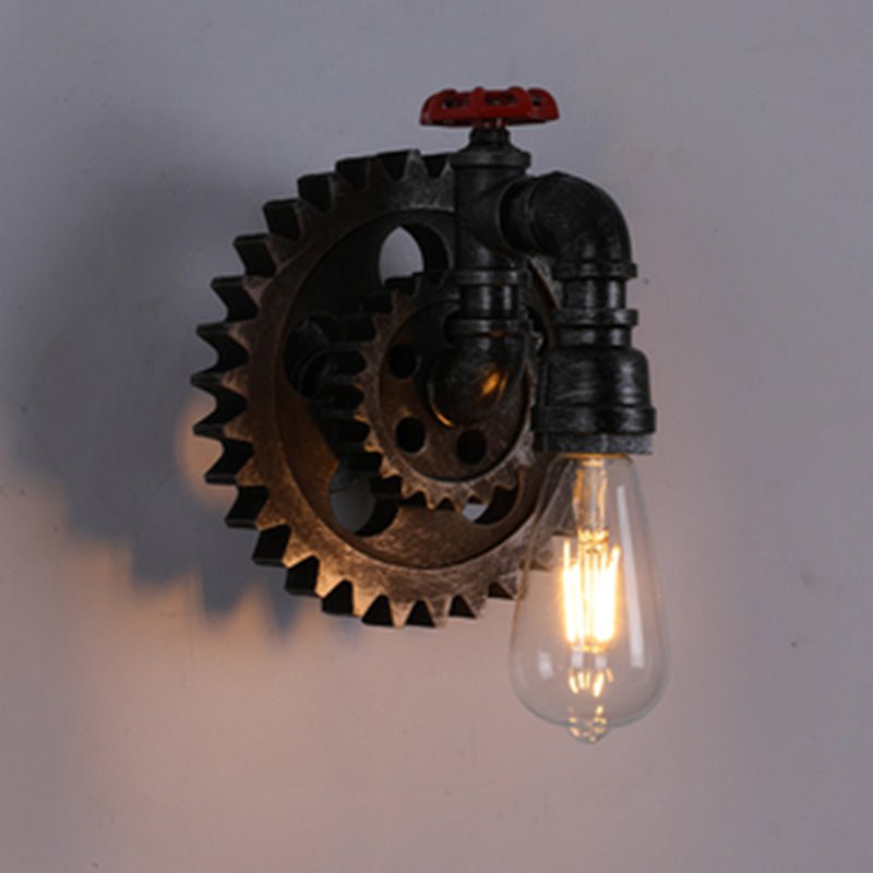 Éclairage de tuyauterie vintage industrielle Éclairage métallique mural métallique pour couloir