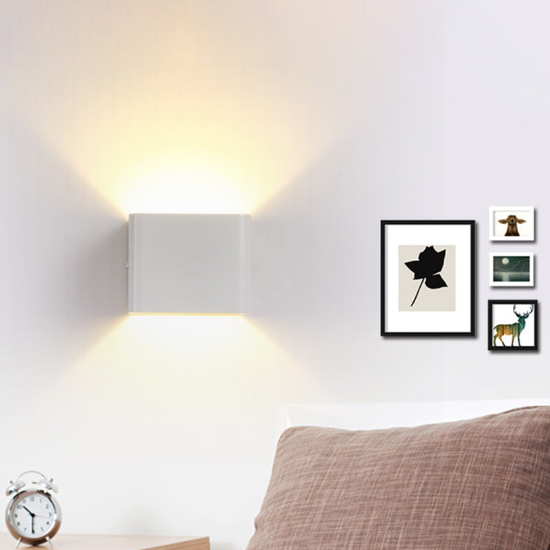 Luz de la pared LED contemporánea de la pared de la pared de cubo de aluminio para el pasaje