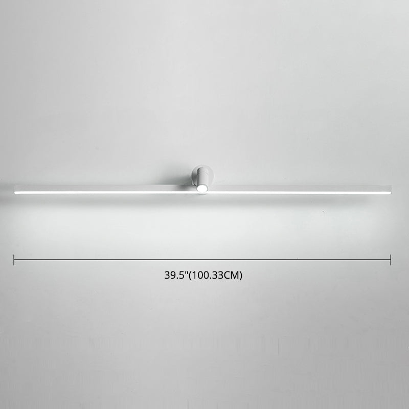 Simplicity Elongated Vanity Mirror Lights Metallic Wall Light Fixtures for Bathroom