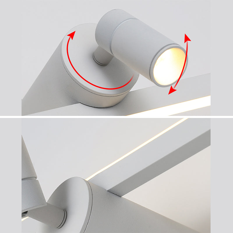 Simplicity Elongated Vanity Mirror Lights Metallic Wall Light Fixtures for Bathroom
