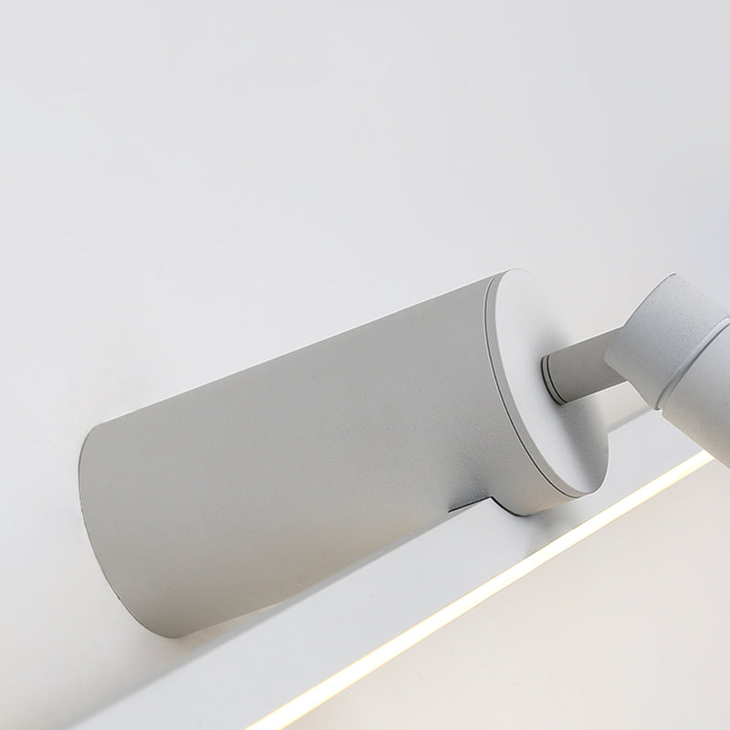 Simplicity Elongated Vanity Mirror Lights Metallic Wall Light Fixtures for Bathroom