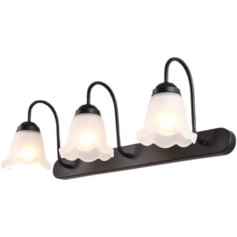 Glass Wall Lighting Fixture Bell Shaped Traditional Style Wall Mount Light Fixture