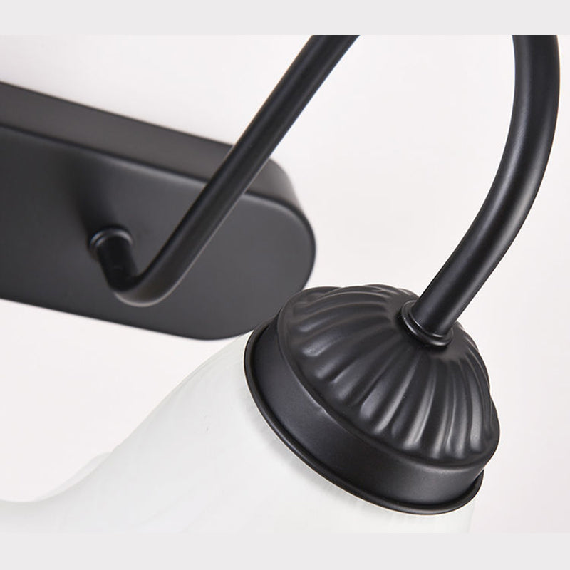 Glass Wall Lighting Fixture Bell Shaped Traditional Style Wall Mount Light Fixture