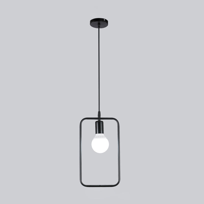 Metallhangende Deckenleuchte geometrische minimalistische Style Hanging Pendellicht für Stoffladen
