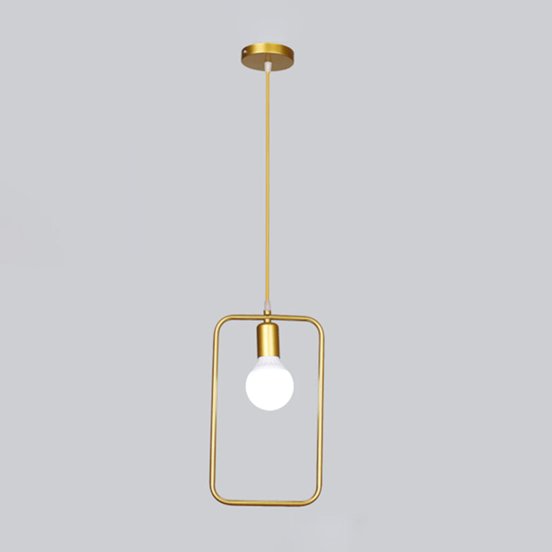 Metallhangende Deckenleuchte geometrische minimalistische Style Hanging Pendellicht für Stoffladen