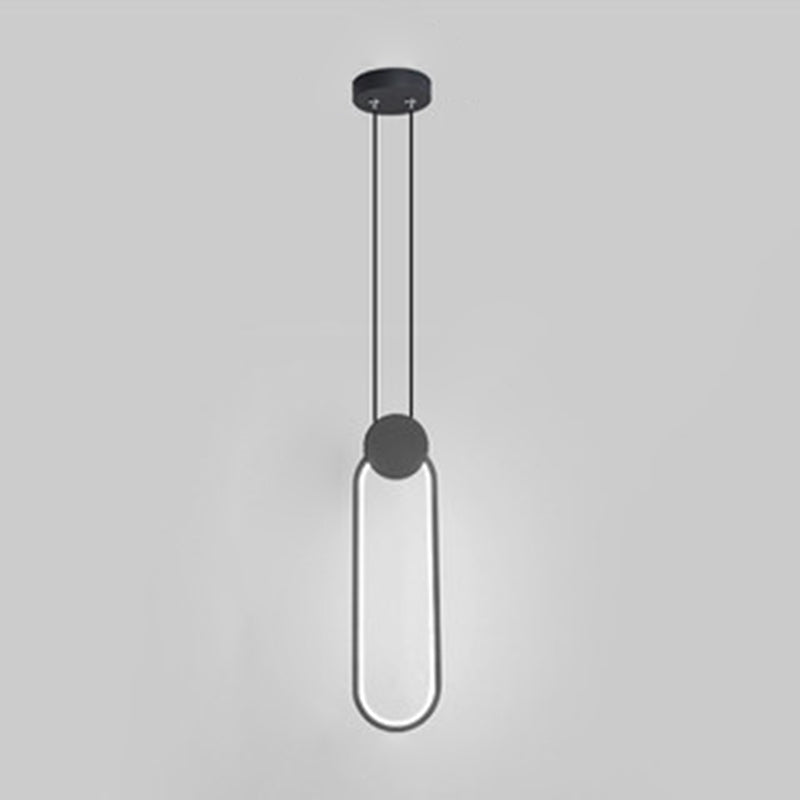 Geometrisch acryl LED -plafondlicht in modern singulariteit Smeedijzeren hanglamp voor commerciële plaats