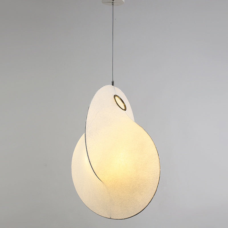 3-licht zijden hangend licht in moderne beknopte stijl roestvrijstalen geometrische hanglamp in het wit