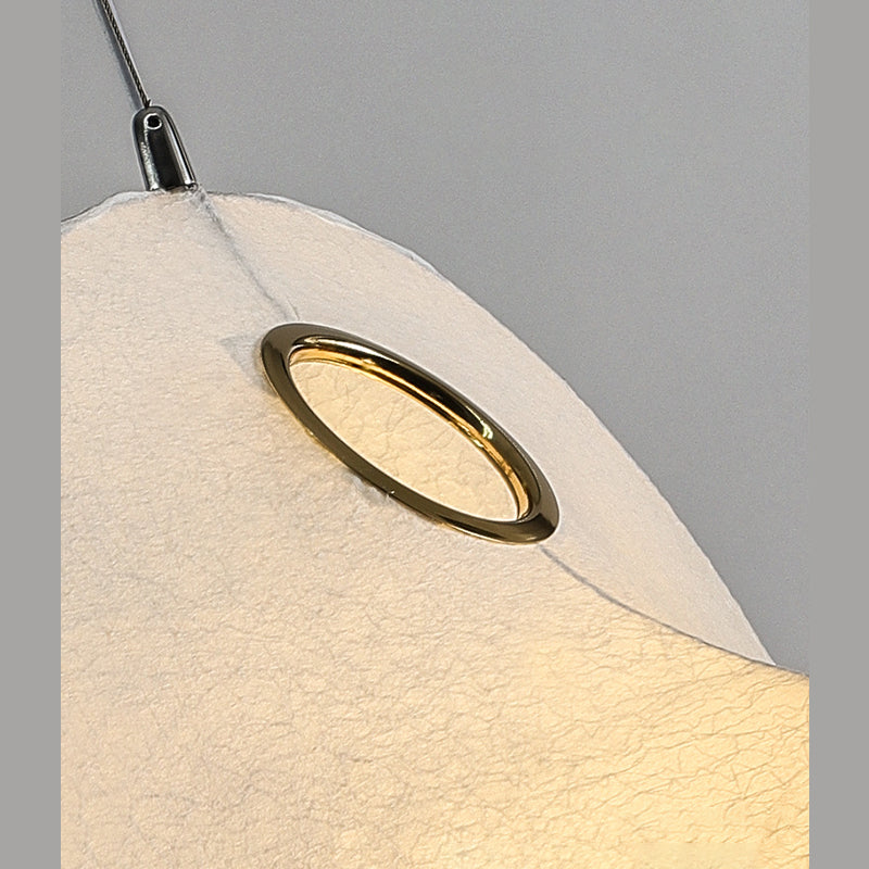 3-licht zijden hangend licht in moderne beknopte stijl roestvrijstalen geometrische hanglamp in het wit