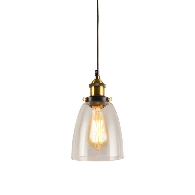 Dachbodenstil Schattierter Anhänger Beleuchtung Fixierglas Hanging Leuchte für Esszimmer