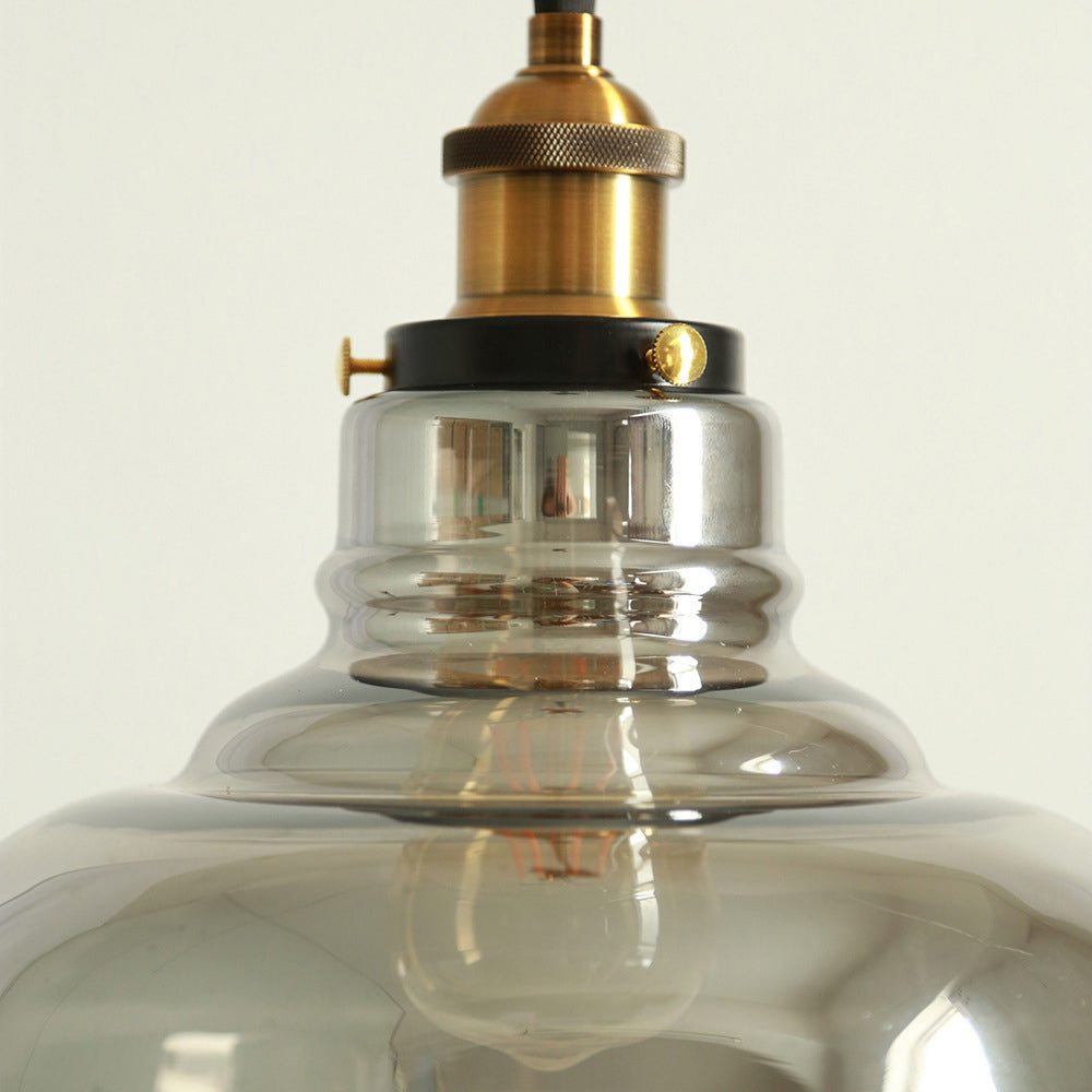 Fumo grigio lampada a sospensione in stile industriale fienile a sospensione a sospensione