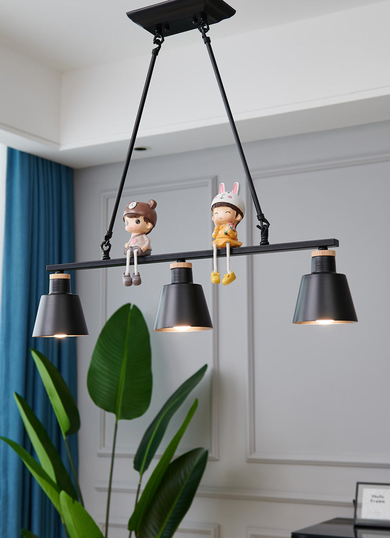 Lucile dell'isola isola a forma di cono in metallo MODERNO MODERNO STANTE INSLANA LUCE PER CAMERA PASSAGGIO