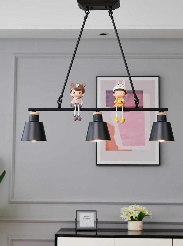 Lucile dell'isola isola a forma di cono in metallo MODERNO MODERNO STANTE INSLANA LUCE PER CAMERA PASSAGGIO