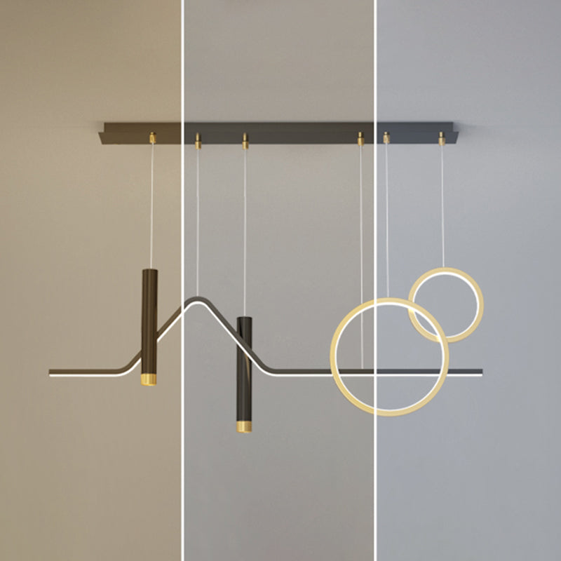 Pendre linéaire LED LED dans un style concis moderne