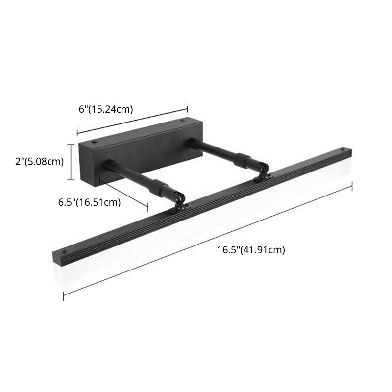 Contemporary Simplicity Linear Vanity Light Fixture Acrylic Wall Lighting Fixtures for Bathroom