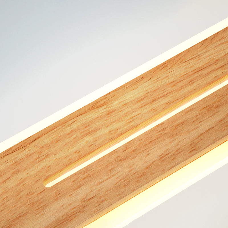 Luci da parete di vanità lineari Vintage Modern Simplicity Speccone parete in legno per bagno