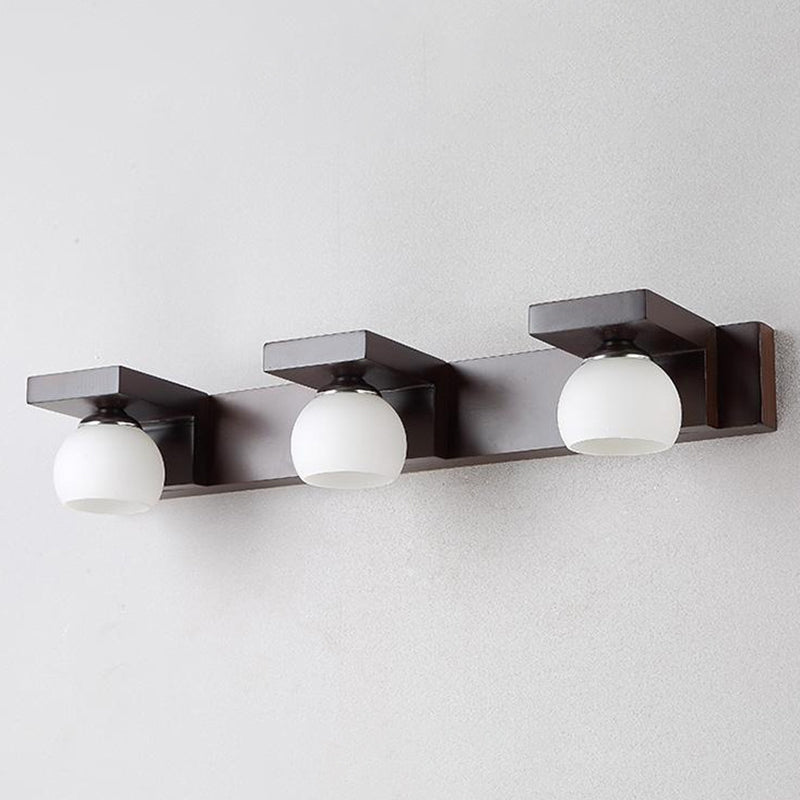 Contemporary Simplicity Global Vanity Sconce Lights Wood Wall Mount Light Fixture for Bathroom
