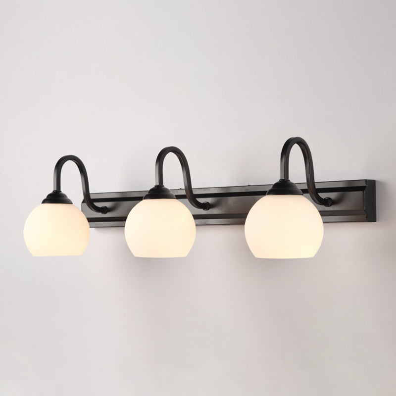 Simplicità vintage Global Vanity Sconce Lights Milk Glass Wall Monte Funtura per bagno
