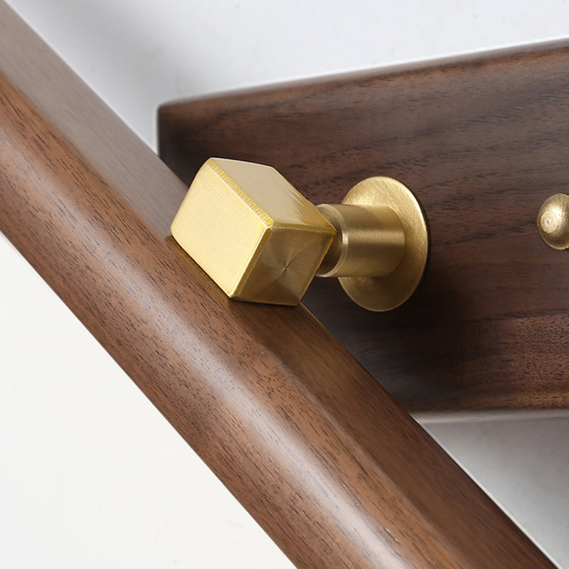 Lampada di scarpa sconde orizzontale marrone in stile contemporaneo a monte a parete in legno lampada