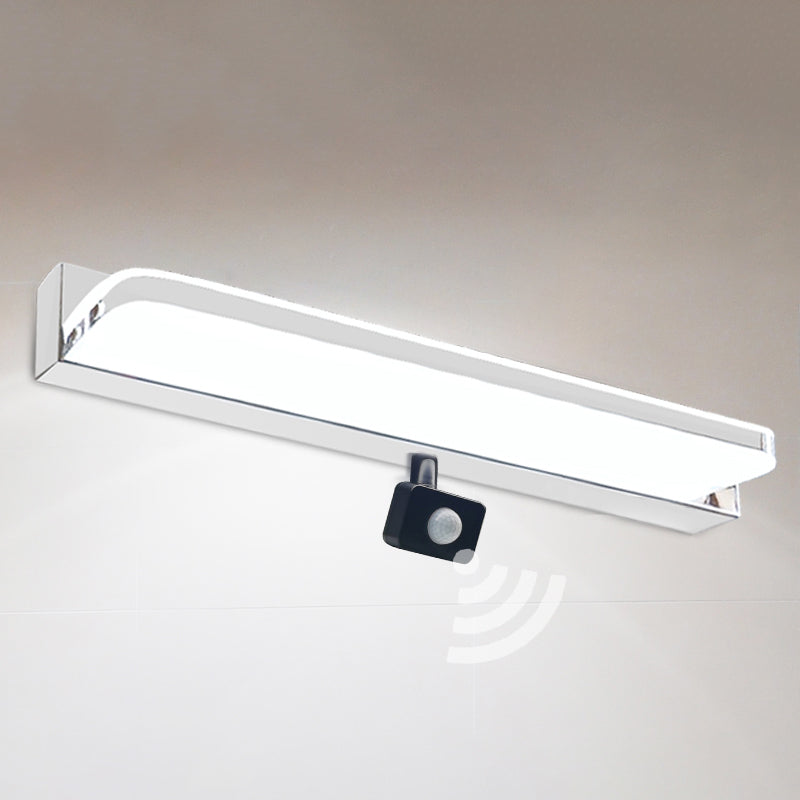 Modern Minimalist Style Ultra-thin Flush Mount Wall Sconce Stainless Steel Wall Mounted Lamps