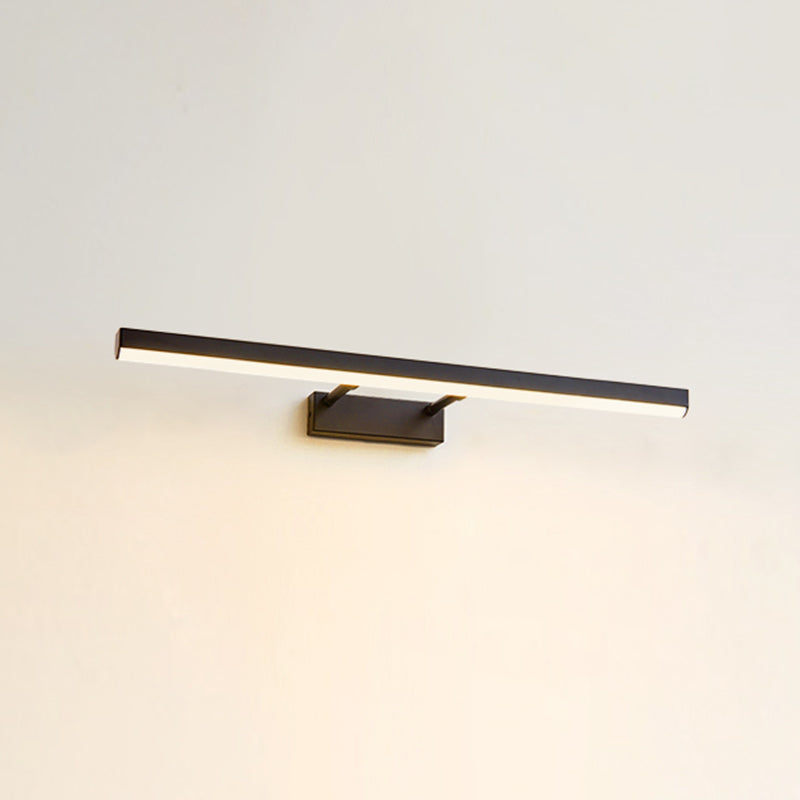 Moderno stile minimalista aerodinamico aerodinamico aerodinamico illuminazione con applique in alluminio per bagno per bagno
