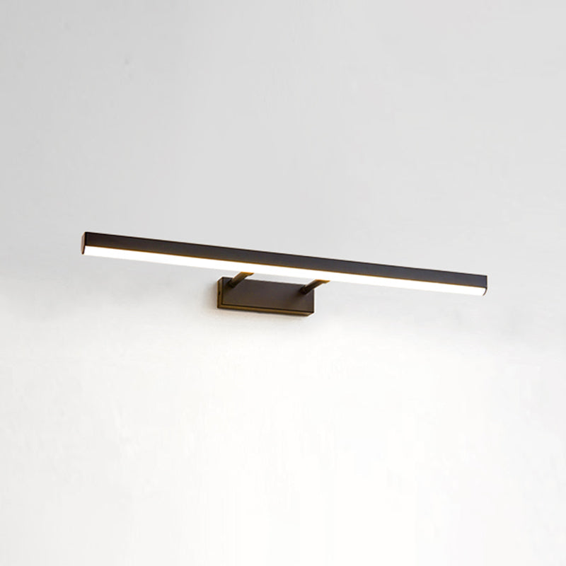 Moderno stile minimalista aerodinamico aerodinamico aerodinamico illuminazione con applique in alluminio per bagno per bagno