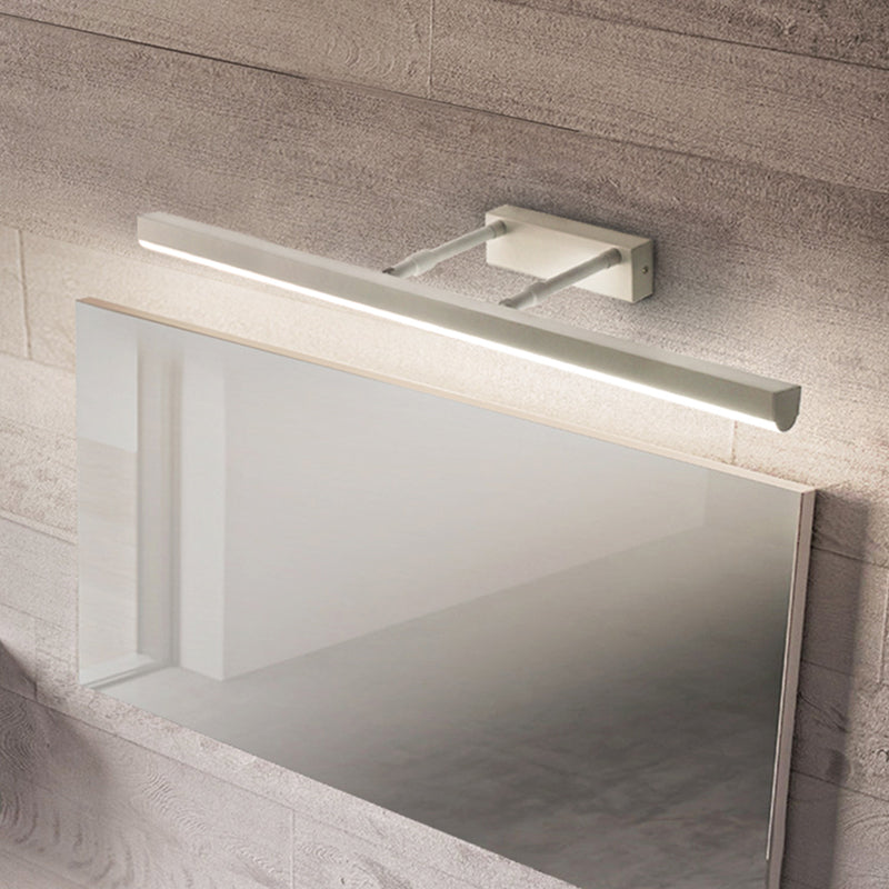 Moderno stile minimalista aerodinamico aerodinamico aerodinamico illuminazione con applique in alluminio per bagno per bagno