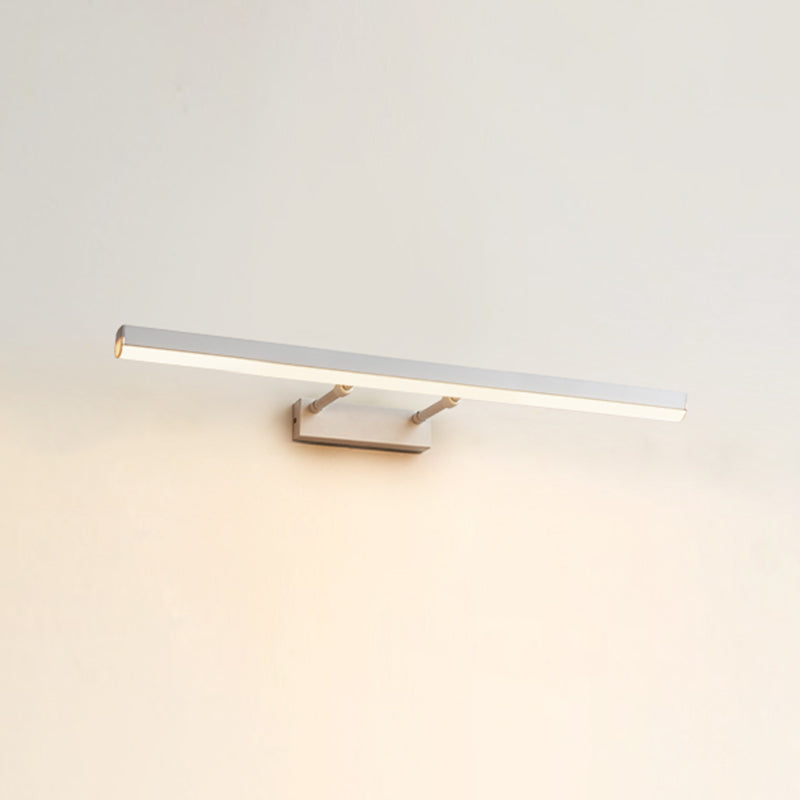 Moderno stile minimalista aerodinamico aerodinamico aerodinamico illuminazione con applique in alluminio per bagno per bagno