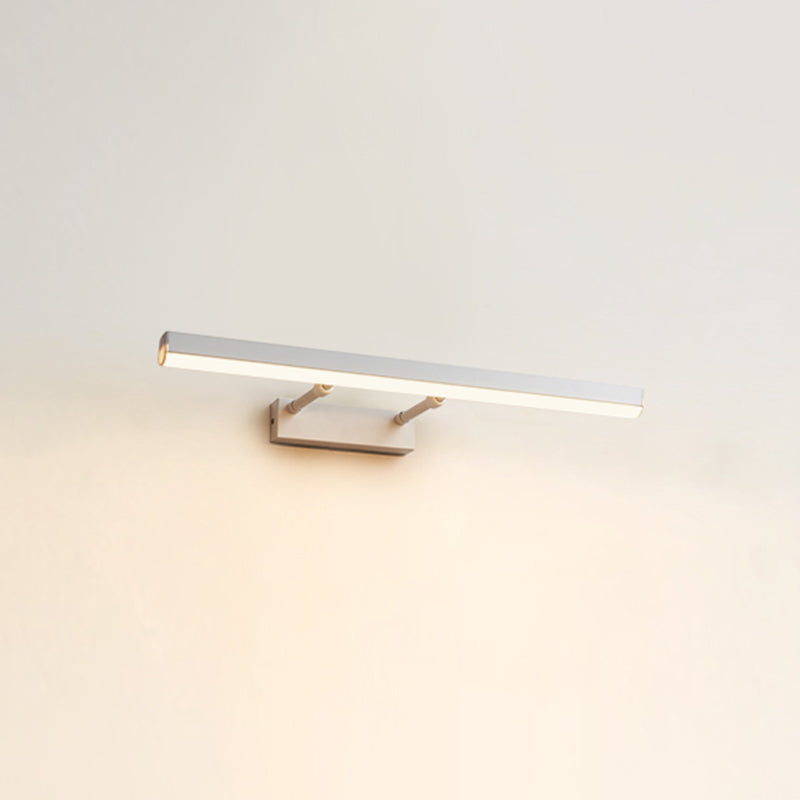 Moderno stile minimalista aerodinamico aerodinamico aerodinamico illuminazione con applique in alluminio per bagno per bagno