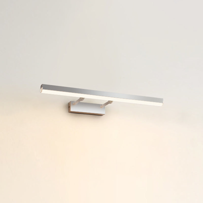Moderno stile minimalista aerodinamico aerodinamico aerodinamico illuminazione con applique in alluminio per bagno per bagno