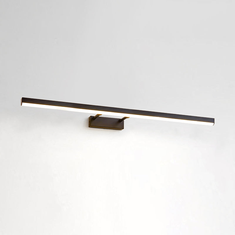 Moderno stile minimalista aerodinamico aerodinamico aerodinamico illuminazione con applique in alluminio per bagno per bagno