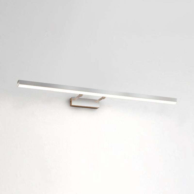 Moderno stile minimalista aerodinamico aerodinamico aerodinamico illuminazione con applique in alluminio per bagno per bagno