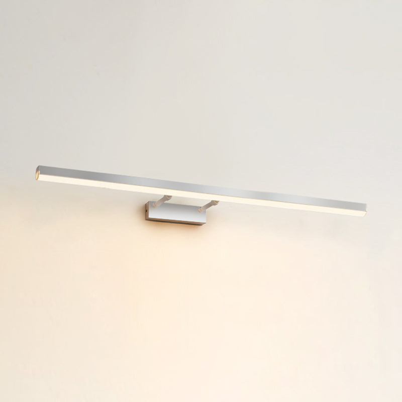 Moderno stile minimalista aerodinamico aerodinamico aerodinamico illuminazione con applique in alluminio per bagno per bagno