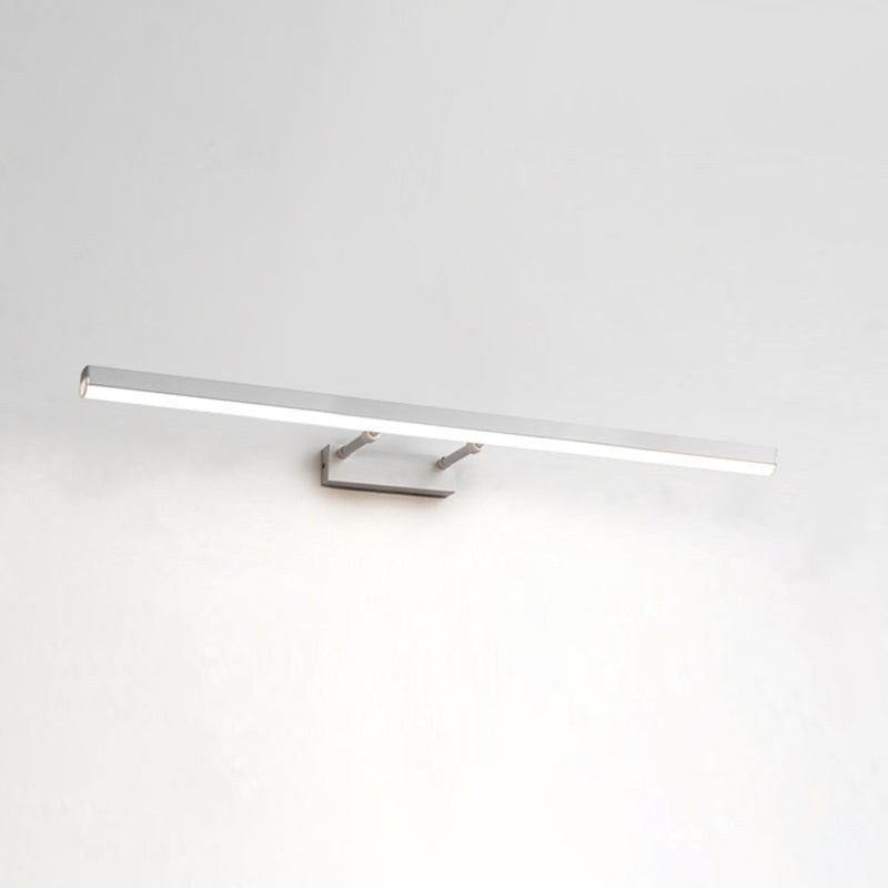 Moderno stile minimalista aerodinamico aerodinamico aerodinamico illuminazione con applique in alluminio per bagno per bagno