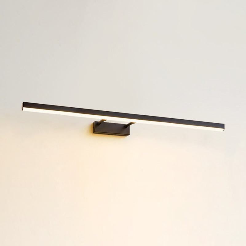 Moderno stile minimalista aerodinamico aerodinamico aerodinamico illuminazione con applique in alluminio per bagno per bagno