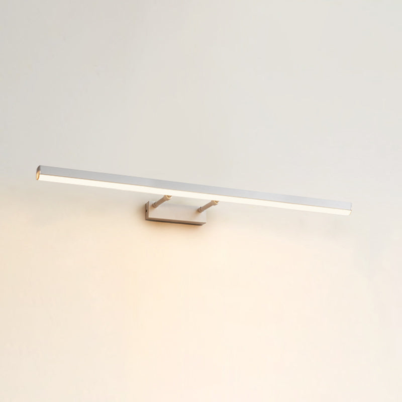Moderno stile minimalista aerodinamico aerodinamico aerodinamico illuminazione con applique in alluminio per bagno per bagno