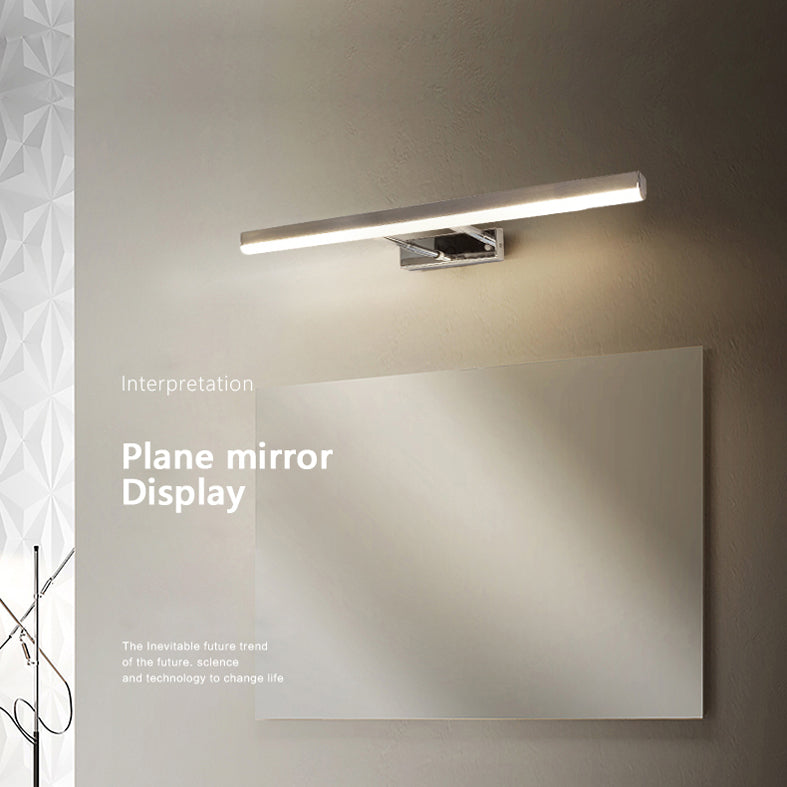 Moderno stile minimalista aerodinamico aerodinamico aerodinamico illuminazione con applique in alluminio per bagno per bagno