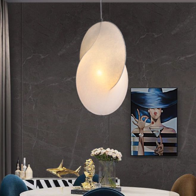 3-licht zijden hangend licht in moderne beknopte stijl roestvrijstalen geometrische hanglamp in het wit