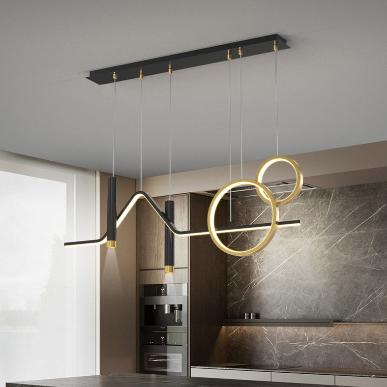 Pendre linéaire LED LED dans un style concis moderne