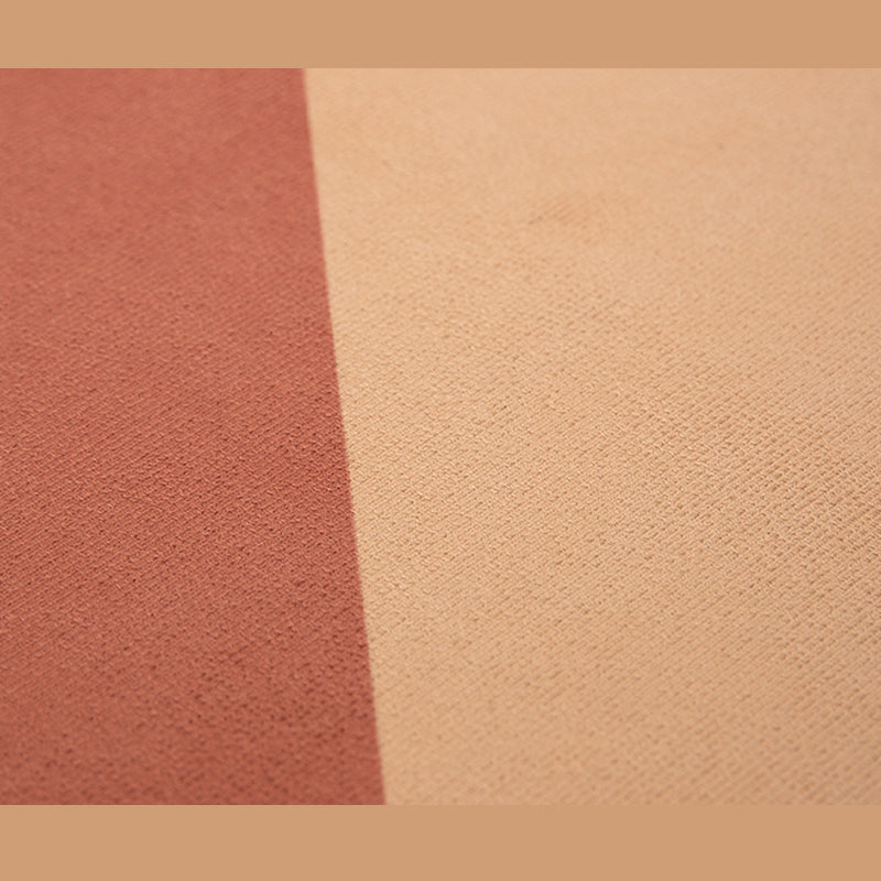 Apricot Tone Home Decoration Carpet Simplicity Color Block Printed Area Rug Polyester with Non-Slip Backing Rug