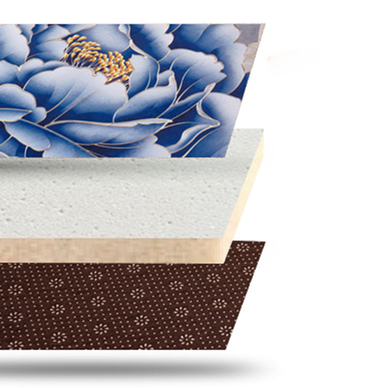 Orange Tone Modern Indoor Rug Polyester Horse Print Carpet Easy Care Rug for Home Decoration