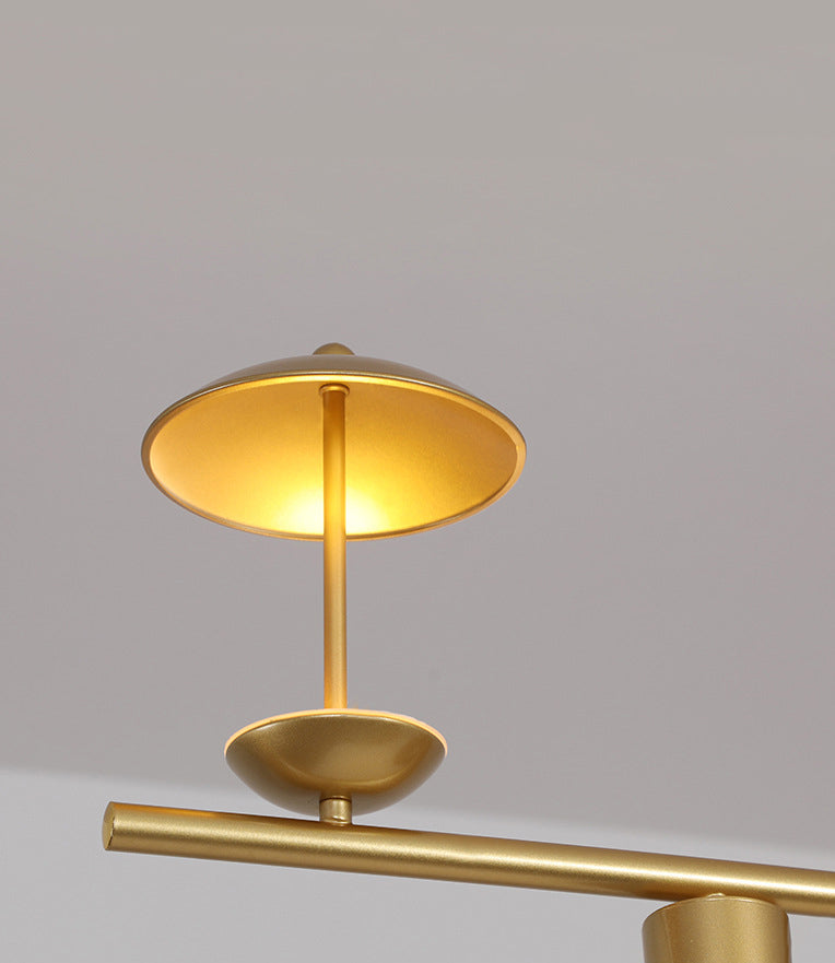 Lámpara de lámpara lineal moderna lámpara de lámpara múltiple iluminación de sala de vestíbulo