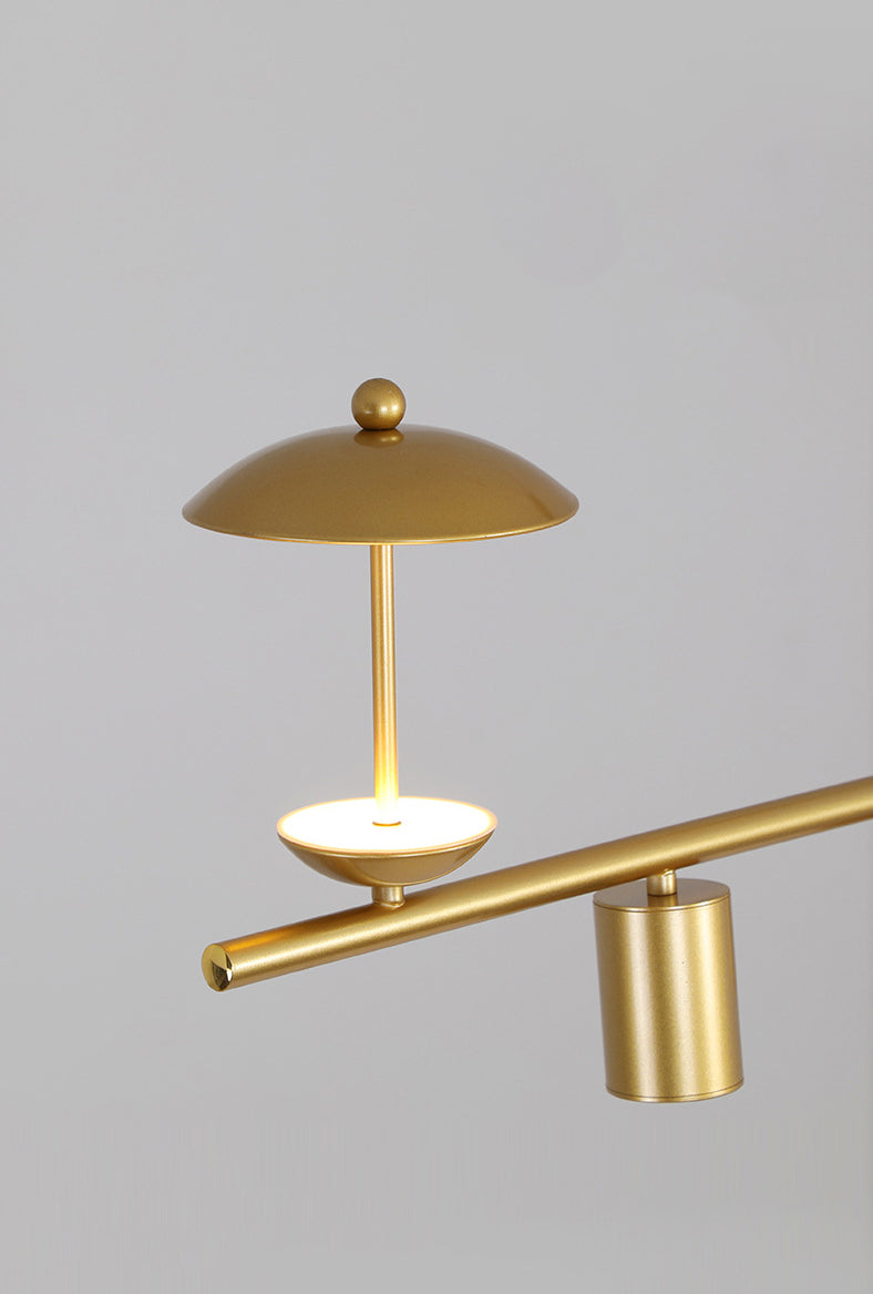 Lámpara de lámpara lineal moderna lámpara de lámpara múltiple iluminación de sala de vestíbulo