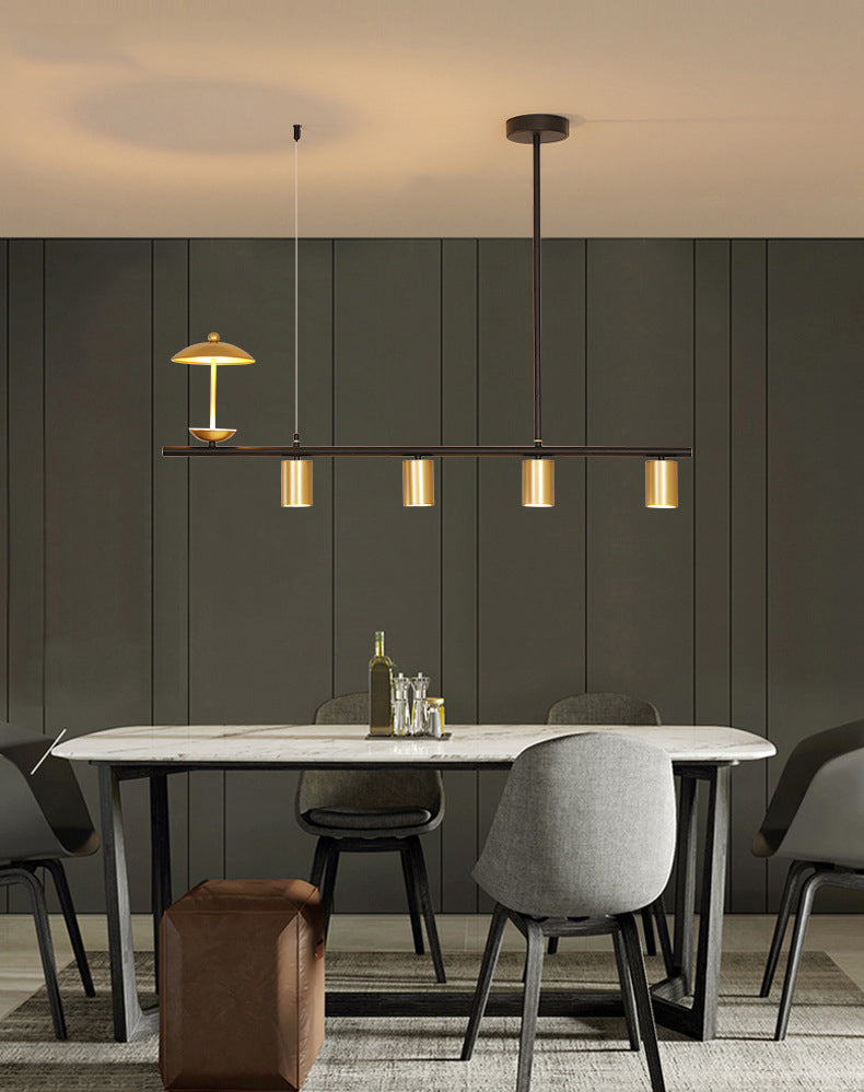 Lámpara de lámpara lineal moderna lámpara de lámpara múltiple iluminación de sala de vestíbulo