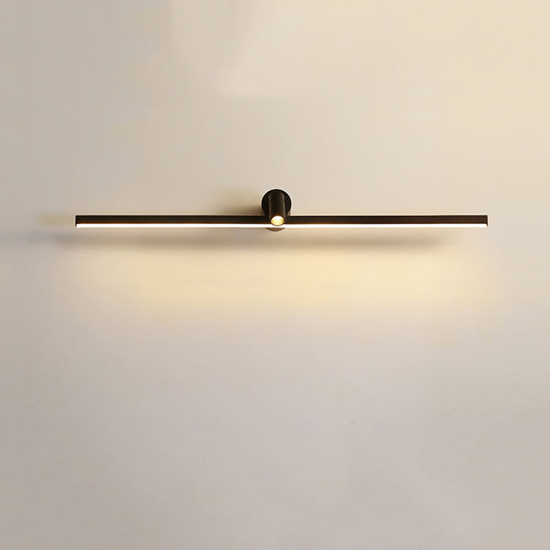 Metal Linear Vanity Lighting Simplicity LED Wall Sconce with Spotlight for Bathroom