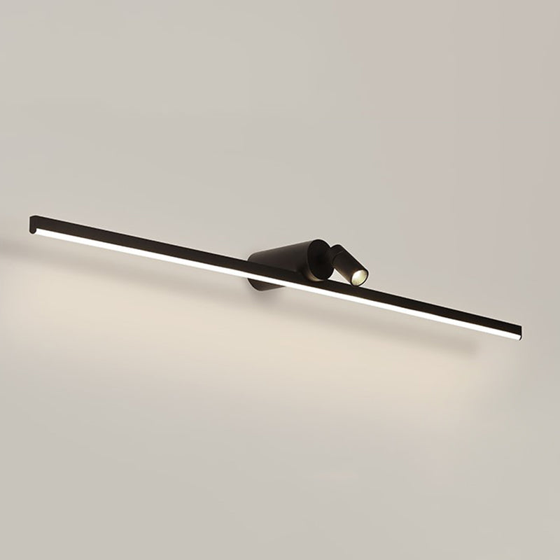 Metal Linear Vanity Lighting Simplicity LED Wall Sconce with Spotlight for Bathroom