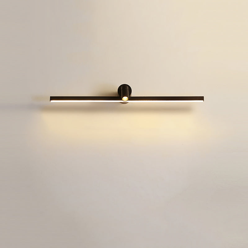 Metal Linear Vanity Lighting Simplicity LED Wall Sconce with Spotlight for Bathroom